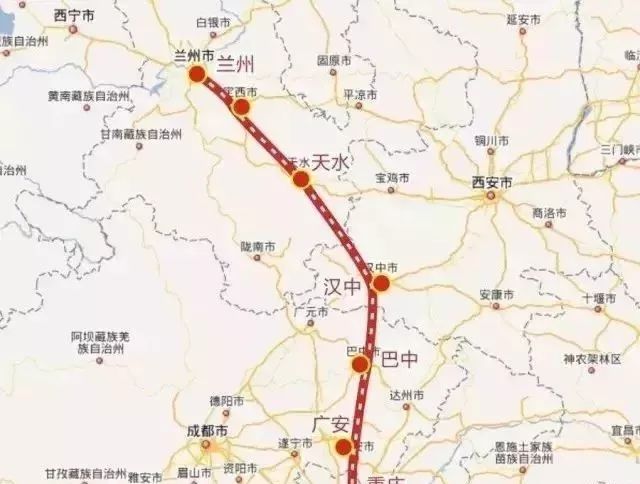 成兰铁路最新线路图，连接未来的交通纽带