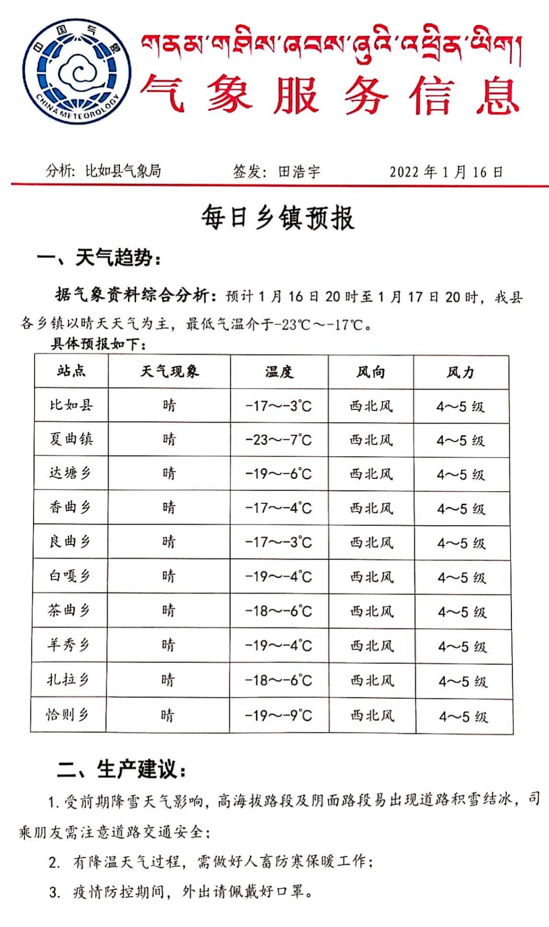 拉贵村天气预报更新通知